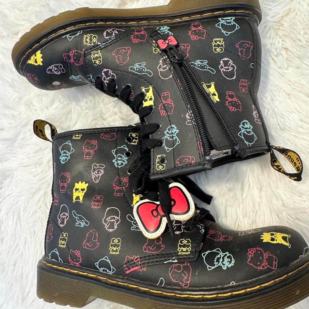Dr. Martens x Hello Kitty Black Boots